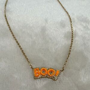Kendra Scott Gold and Orange BOO Necklace
